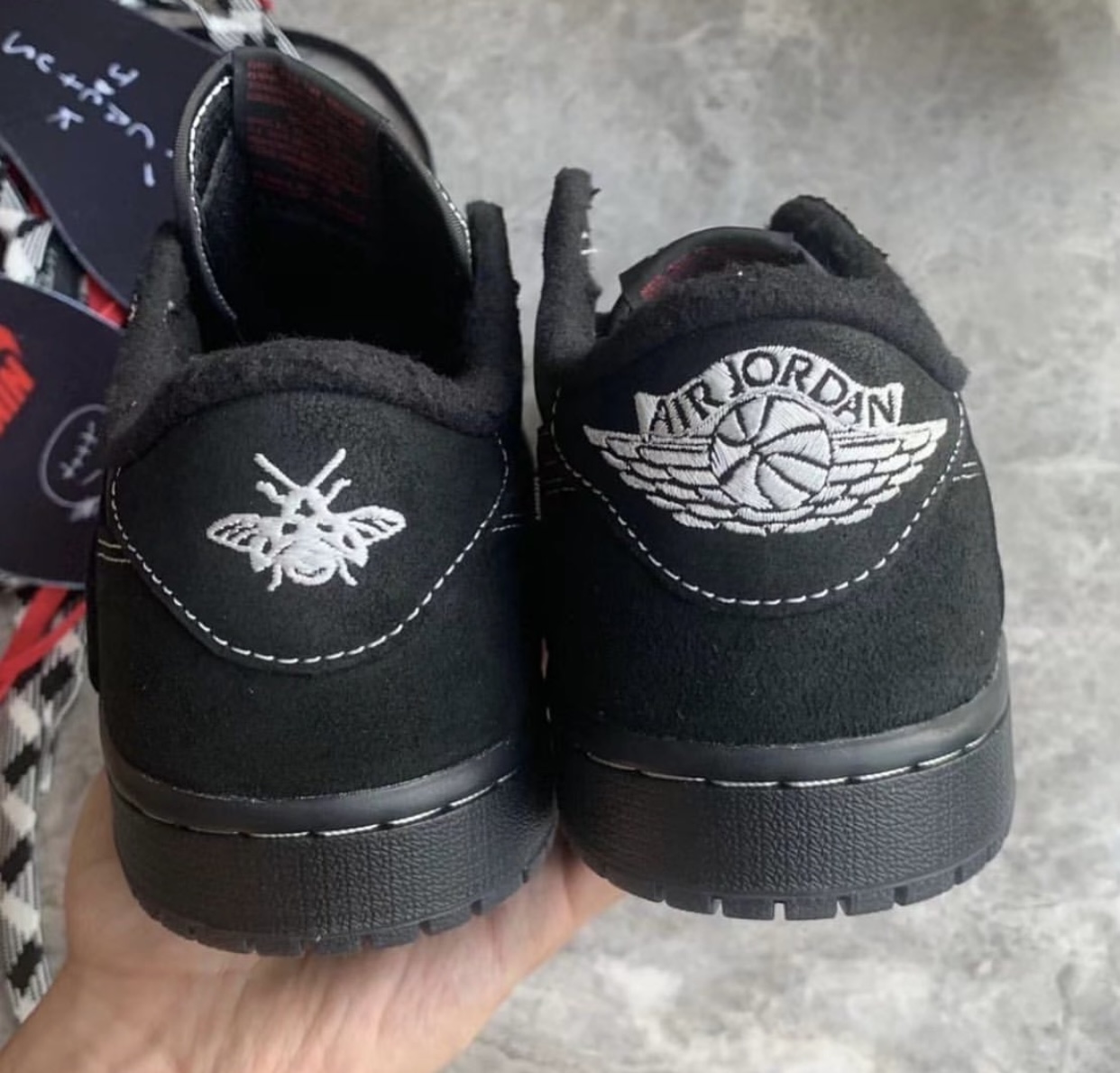 Travis Scott Air Jordan 1 Low Black Phantom DM7866-001 Release Date On-Feet