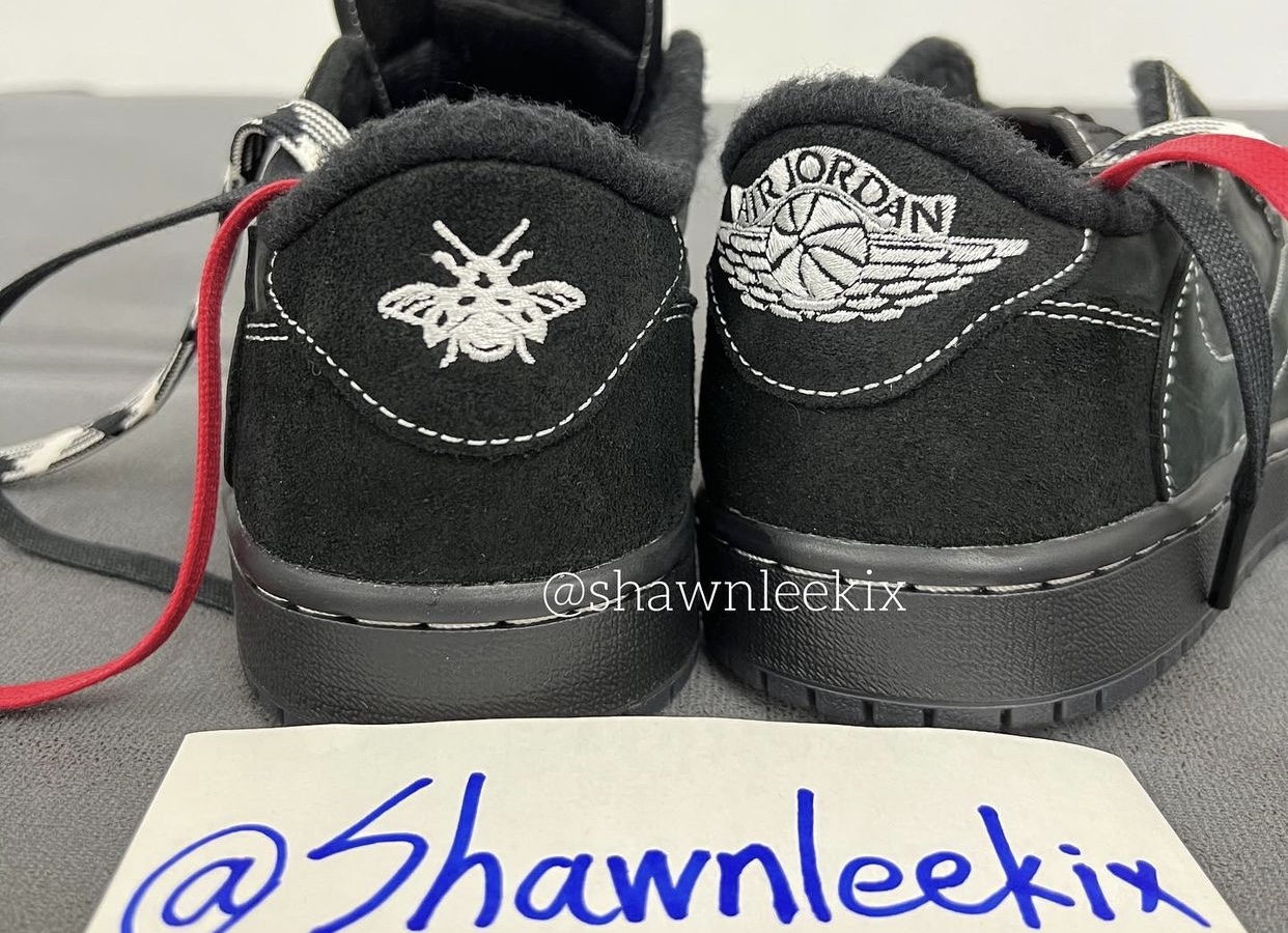 Travis Scott Air Jordan 1 Low Black Phantom DM7866-001 Release Date On-Feet