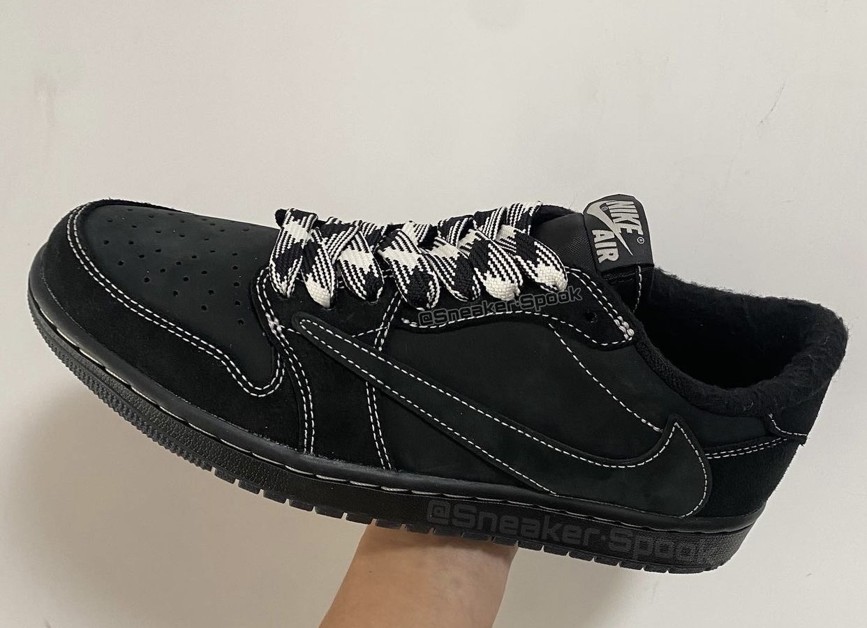 Travis Scott Air Jordan 1 Low OG Black Phantom DM7866-001 Release Date On-Foot