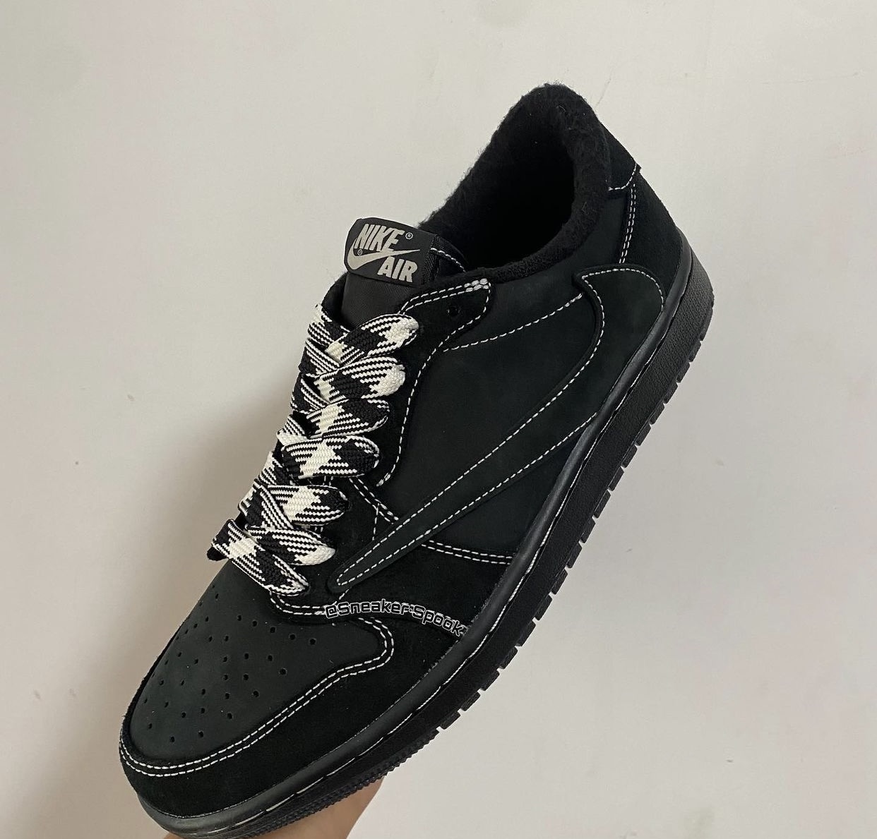 Travis Scott Air Jordan 1 Low OG Black Phantom DM7866-001 Release Date On-Foot