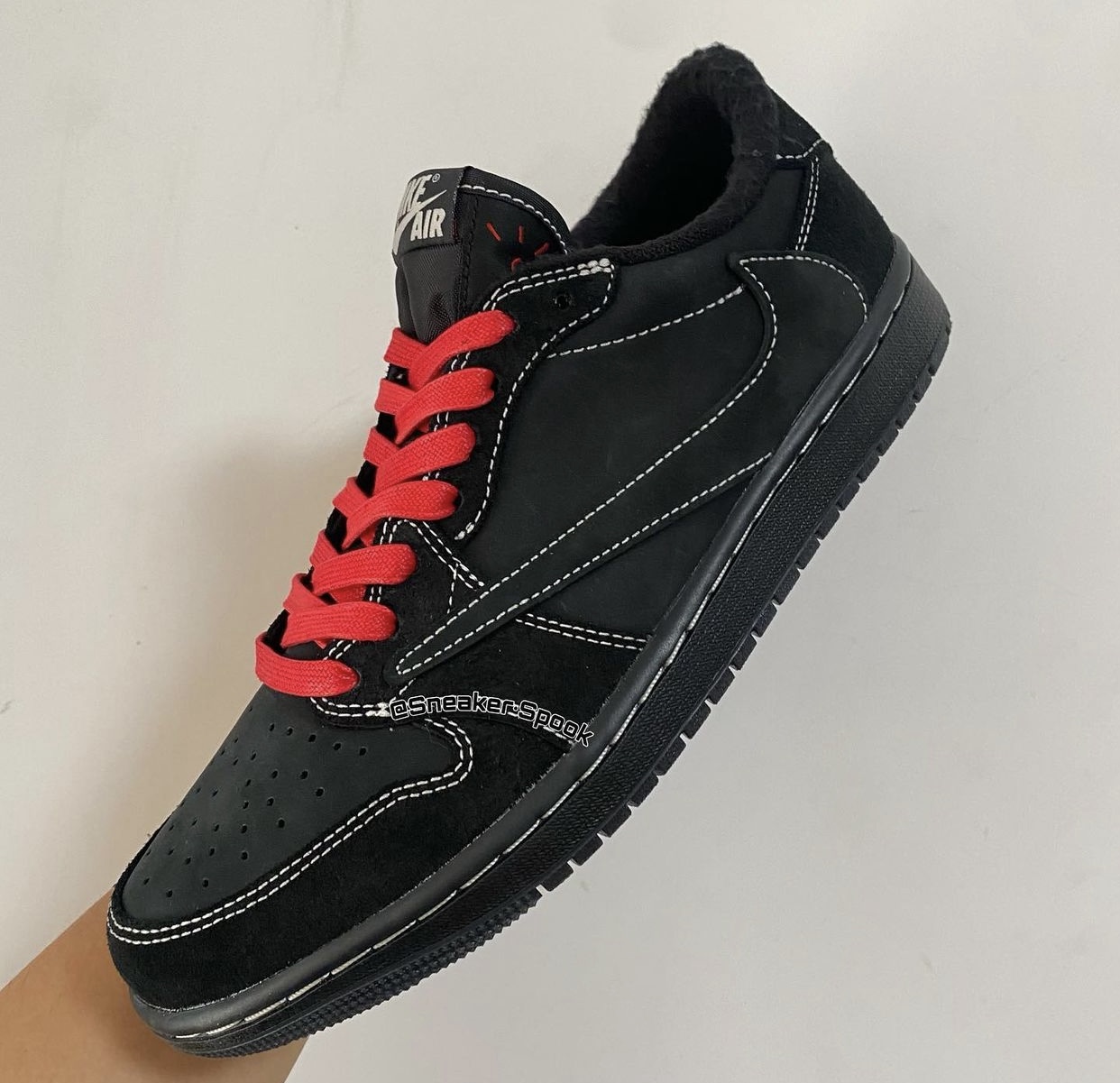 Travis Scott Air Jordan 1 Low OG Black Phantom DM7866-001 Release Date On-Foot