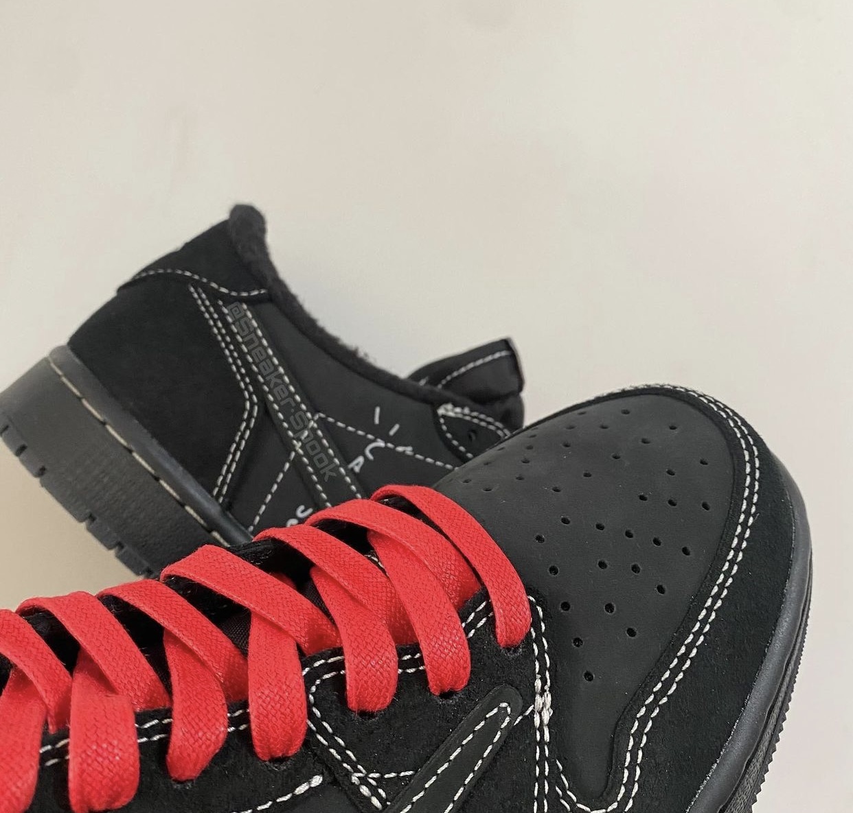 Travis Scott Air Jordan 1 Low OG Black Phantom DM7866-001 Release Date On-Foot