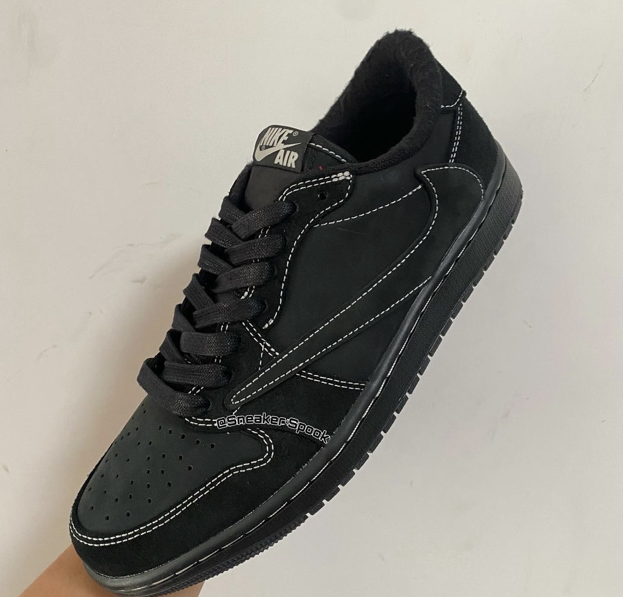 Travis Scott Air Jordan 1 Low OG Black Phantom DM7866-001 Release Date On-Foot