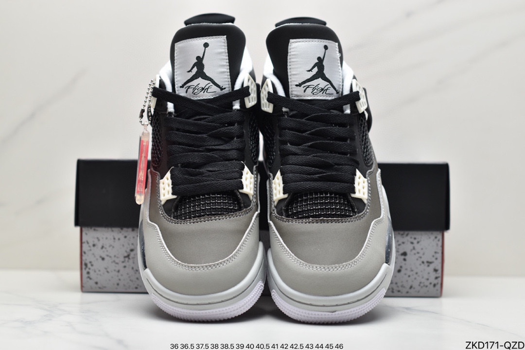 篮球鞋, 乔丹篮球鞋, Jumpman, Jordan, AJ4, Air Jordan 4, Air Jordan - 乔丹 Air Jordan 4 Retro "White Oreo" 白奥利奥 AJ4文化篮球鞋 货号：CT8527-400