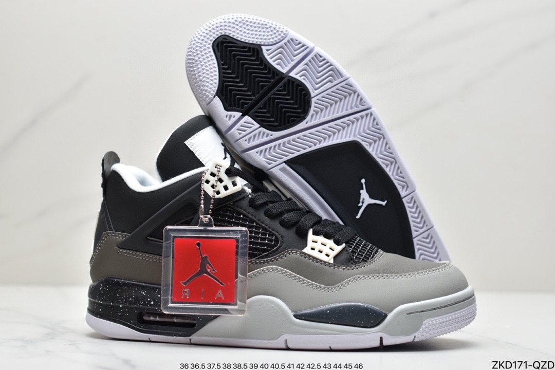 篮球鞋, 乔丹篮球鞋, Jumpman, Jordan, AJ4, Air Jordan 4, Air Jordan - 乔丹 Air Jordan 4 Retro "White Oreo" 白奥利奥 AJ4文化篮球鞋 货号：CT8527-400