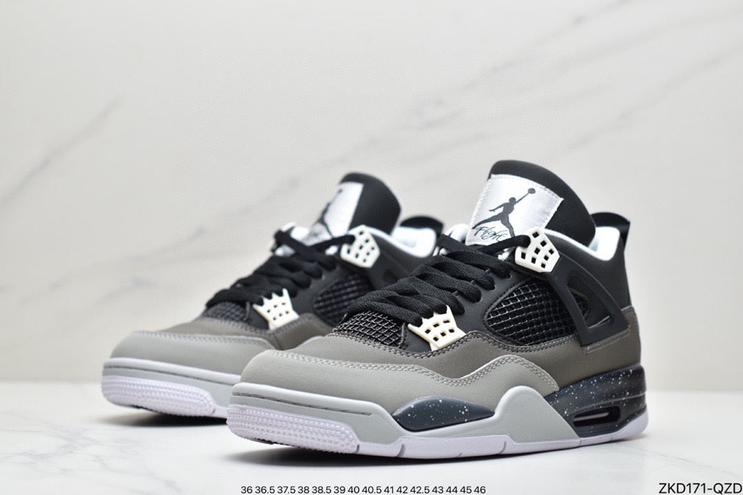 篮球鞋, 乔丹篮球鞋, Jumpman, Jordan, AJ4, Air Jordan 4, Air Jordan - 乔丹 Air Jordan 4 Retro "White Oreo" 白奥利奥 AJ4文化篮球鞋 货号：CT8527-400