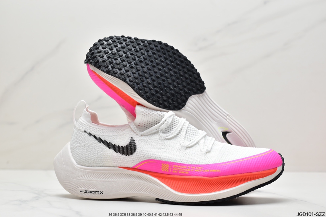 马拉松, 跑鞋, ZoomX Vaporfly Next％, ZoomX, Zoom, Vaporweave, Swoosh, Flyknit - 耐克Nike ZoomX Vaporfly NEXT％ 4.0 马拉松透气运动跑鞋 DM4386-995