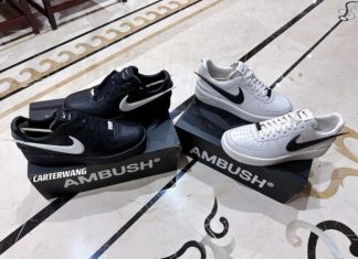 初见。AMBUSH x Nike Air Force 1 Low Pack