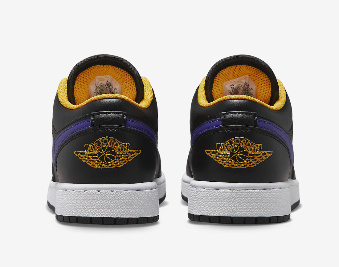 Air Jordan 1 Low Lakers 553560-075 Release Date