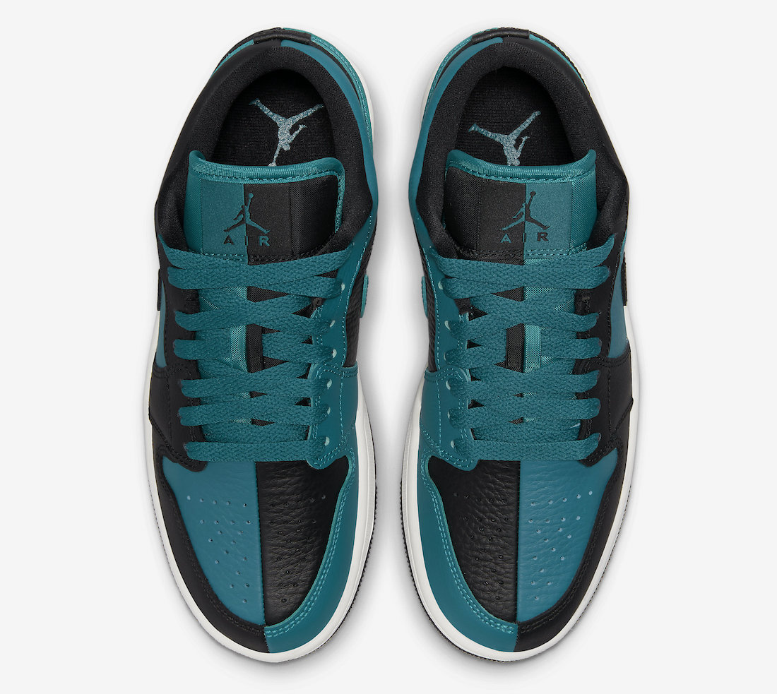 Air Jordan 1 Low Split Bright Spruce Black DR0502-300 Release Date