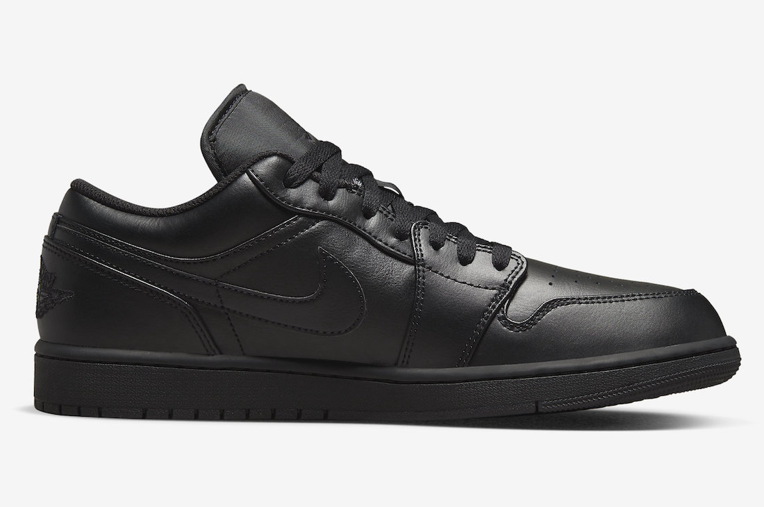 Air Jordan 1 Low Triple Black 553558-093 Release Date