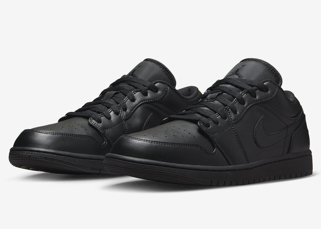 Air Jordan 1 Low Triple Black 553558-093 Release Date