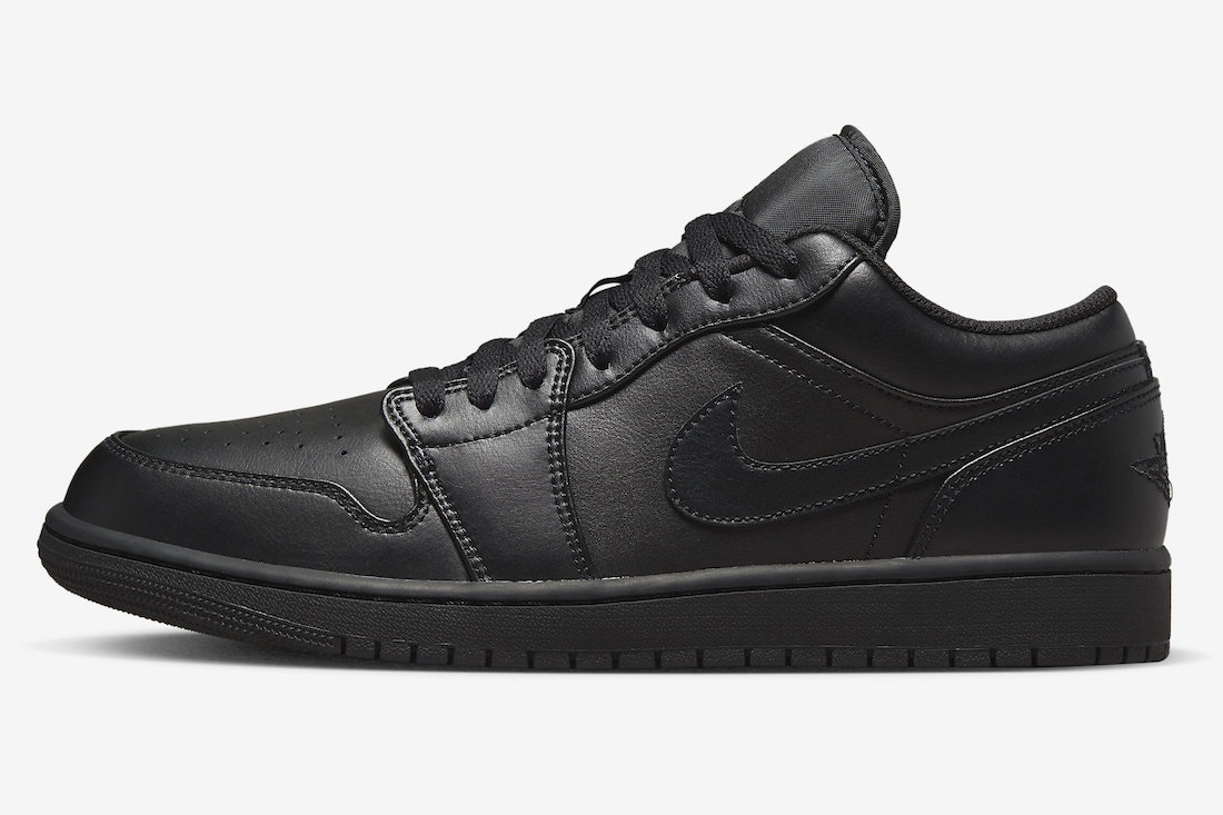 Air Jordan 1 Low Triple Black 553558-093 Release Date