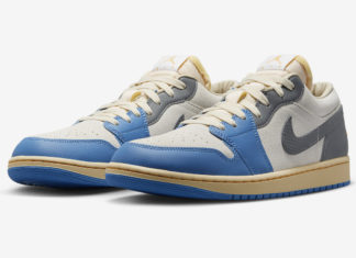 Air Jordan 1 Low “UNC Grey “的官方照片