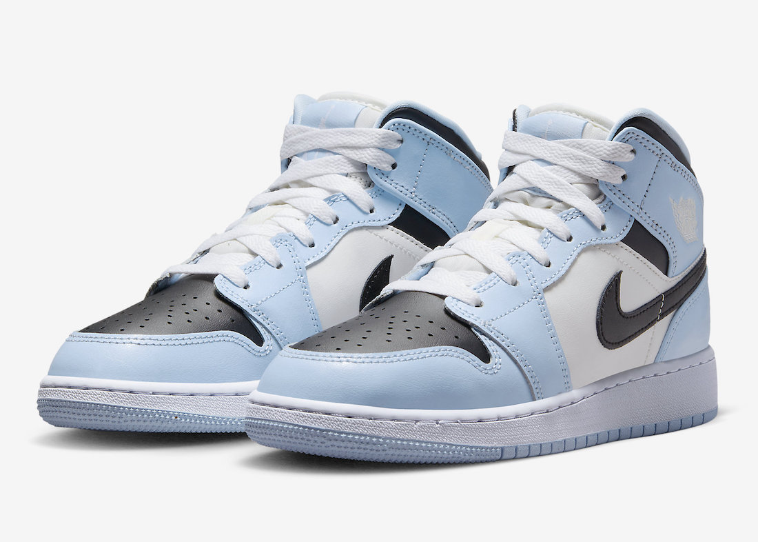 Air Jordan 1 Mid GS Ice Blue 555112-401 Release Date