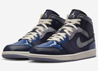 Air Jordan 1 Mid SE Craft “Obsidian “的官方照片