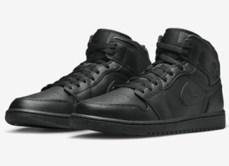 Air Jordan 1 Mid “Triple Black” 于9月27日发布