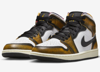 另一个Air Jordan 1 Mid “Wear Away “被曝光