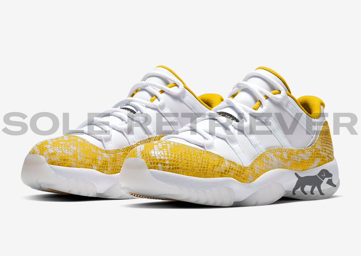 Air Jordan 11 Low Yellow Snakeskin AH7860-107 Release Date