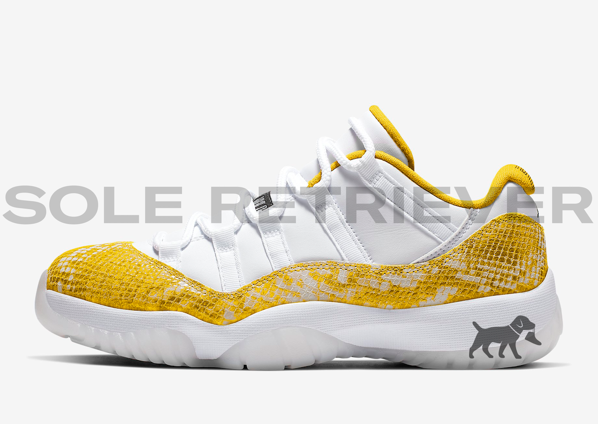 Air Jordan 11 Low Yellow Snakeskin AH7860-107 Release Date