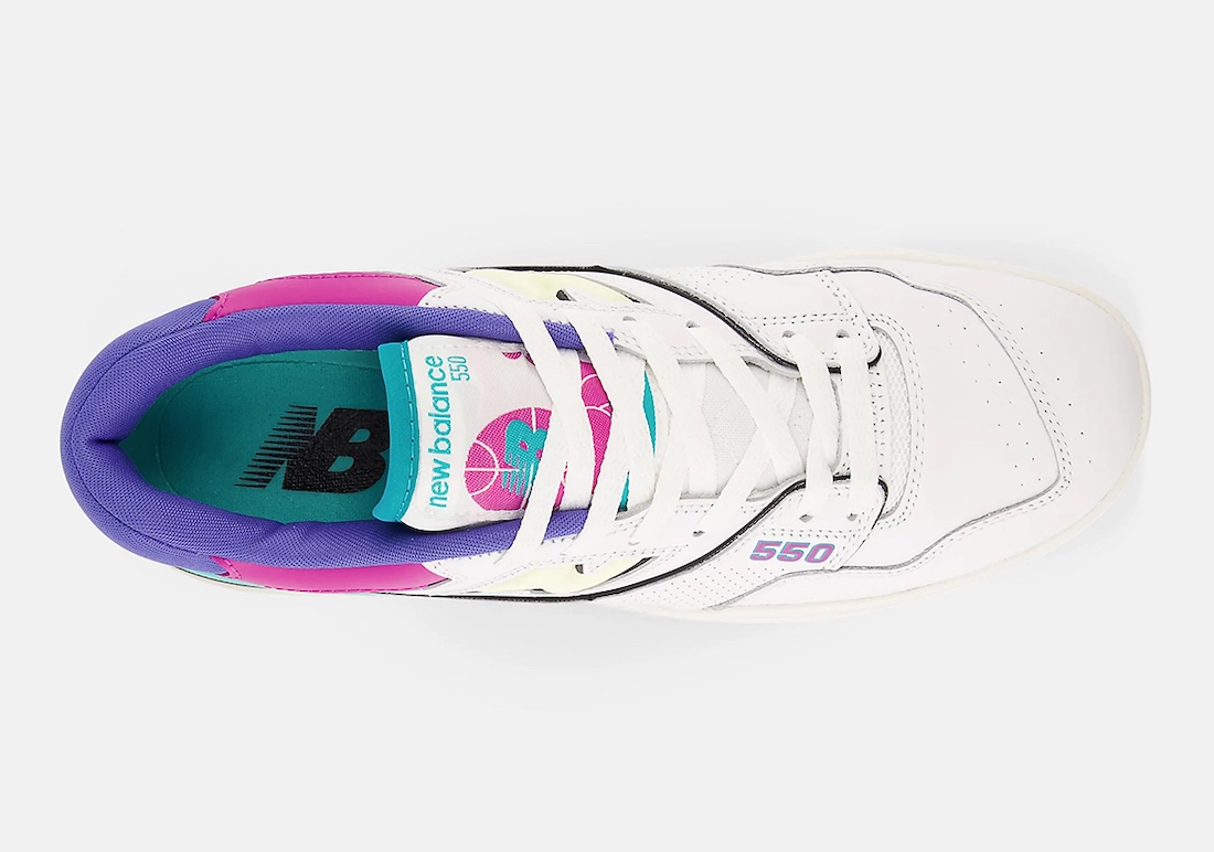 New Balance 550 White Teal Pink Release Date