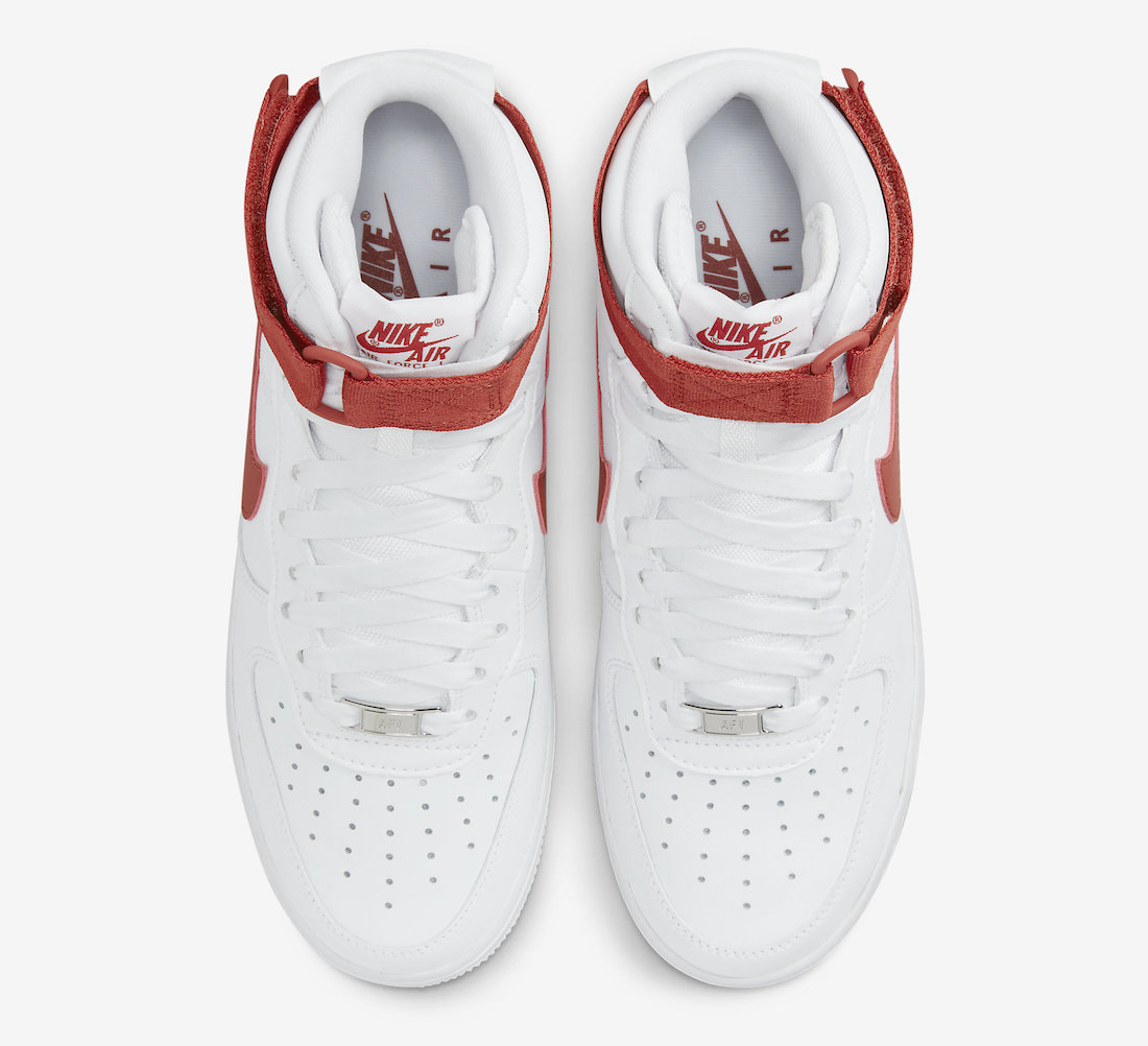 Nike Air Force 1 High White Cinnabar WMNS DD9624-102 Release Date