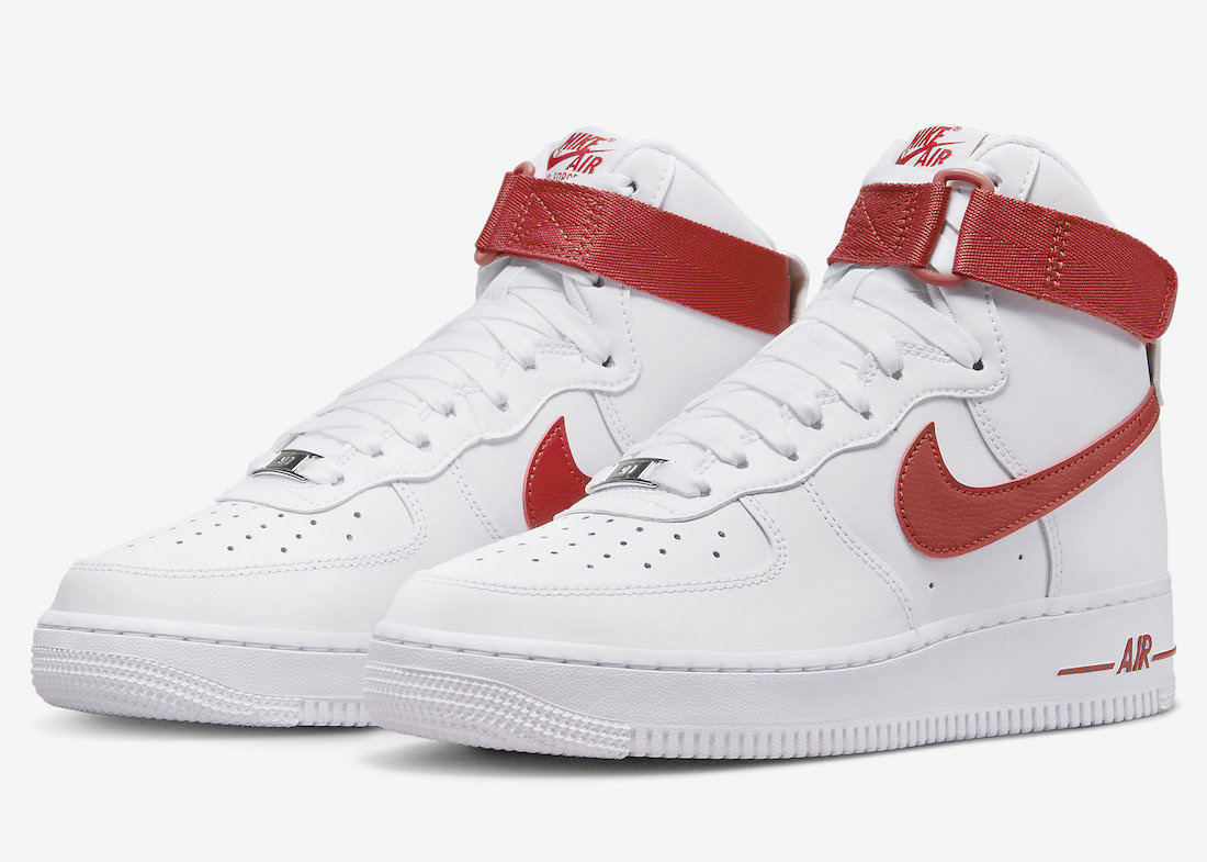 Nike Air Force 1 High White Cinnabar WMNS DD9624-102 Release Date