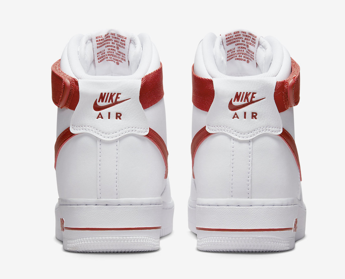 Nike Air Force 1 High White Cinnabar WMNS DD9624-102 Release Date