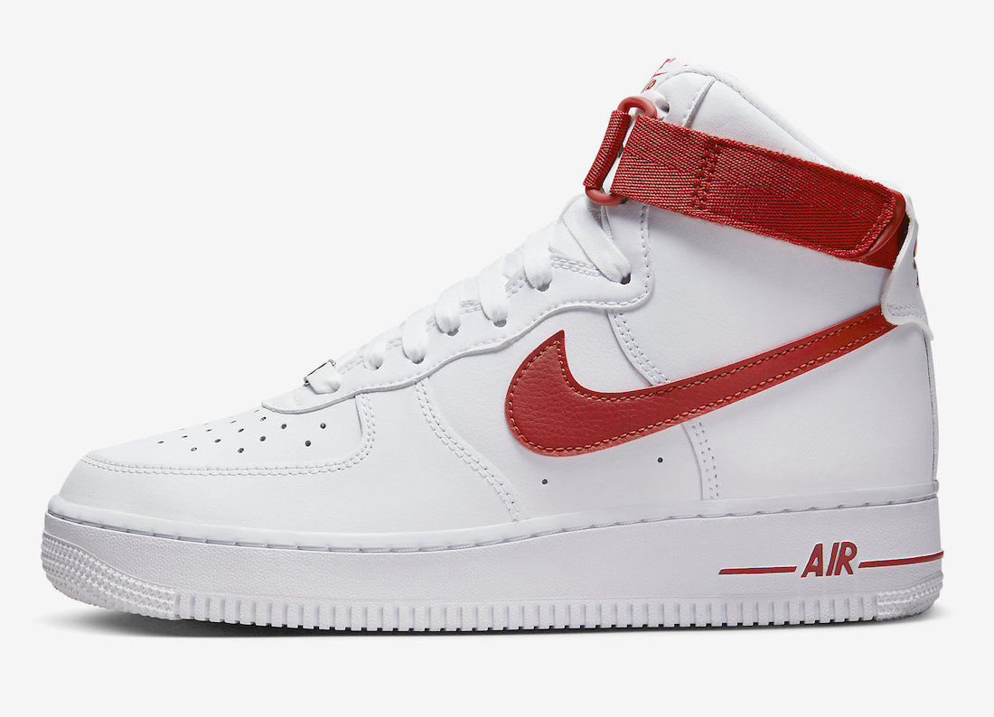 Nike Air Force 1 High White Cinnabar WMNS DD9624-102 Release Date