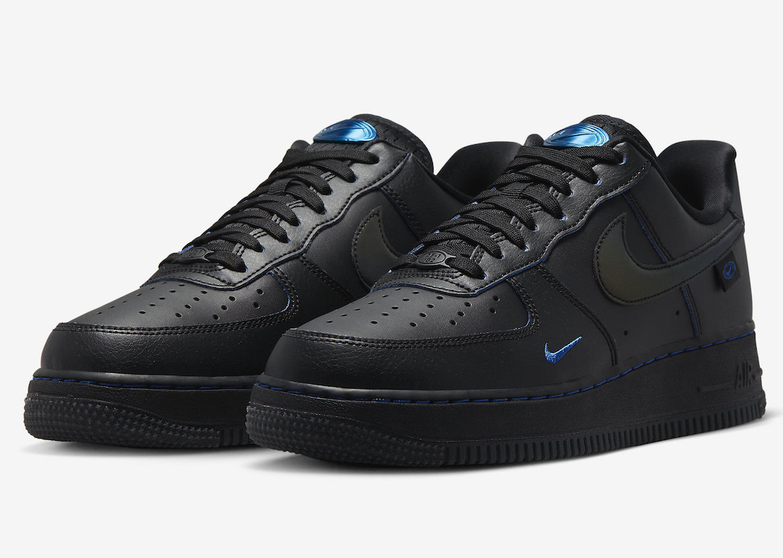 Nike Air Force 1 Low Black Game Royal Blue FB1840-001 Release Date