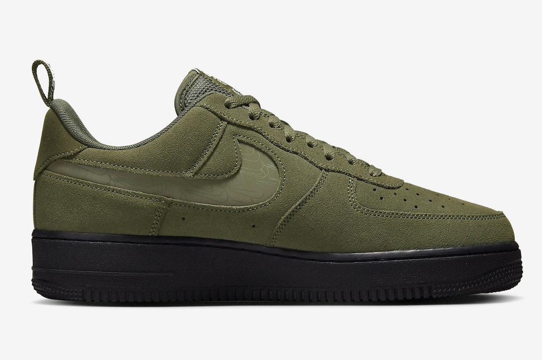 Nike Air Force 1 Low Olive Green Suede DZ45140-300 Release Date