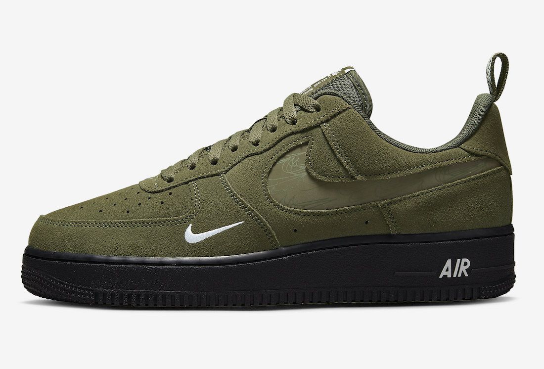 Nike Air Force 1 Low Olive Green Suede DZ45140-300 Release Date