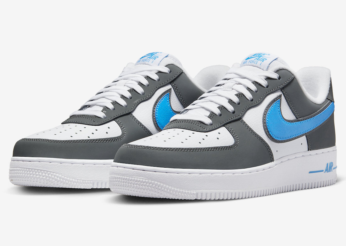 Nike Air Force 1 Low White Grey Blue FB3360-100 Release Date