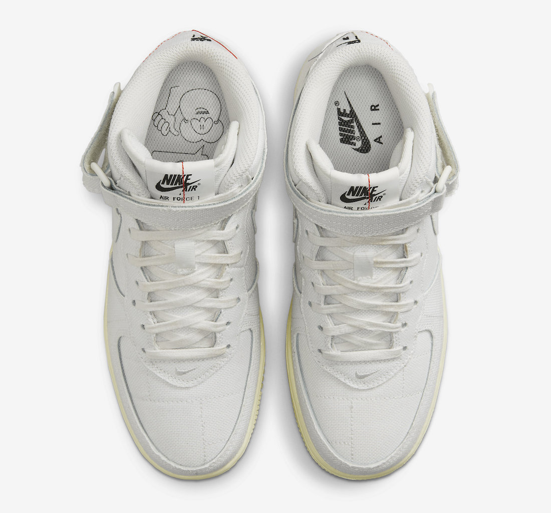 Nike Air Force 1 Mid White Canvas DZ4866-121 Release Date