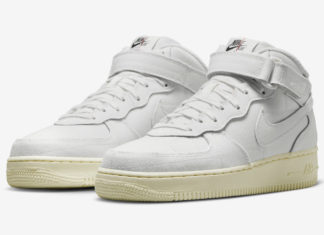 耐克Air Force 1 Mid “White Canvas” 即将推出