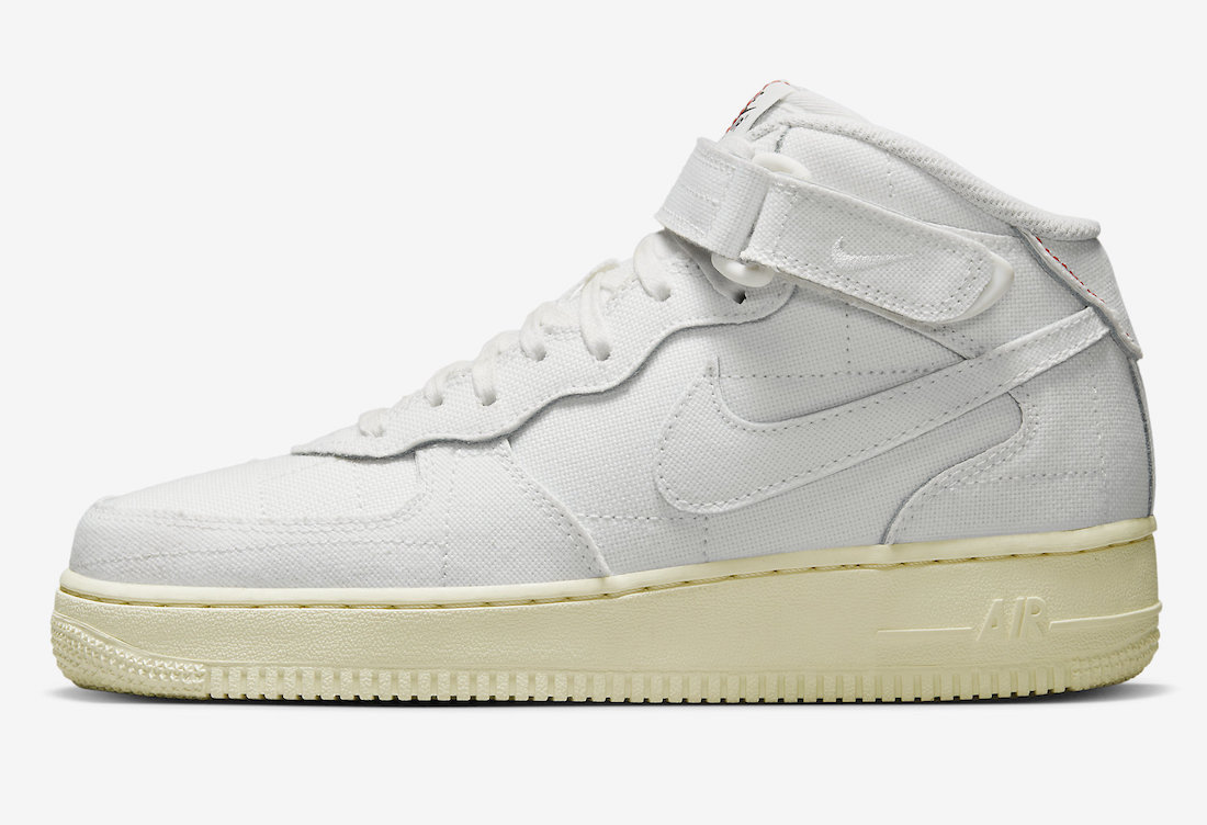 Nike Air Force 1 Mid White Canvas DZ4866-121 Release Date