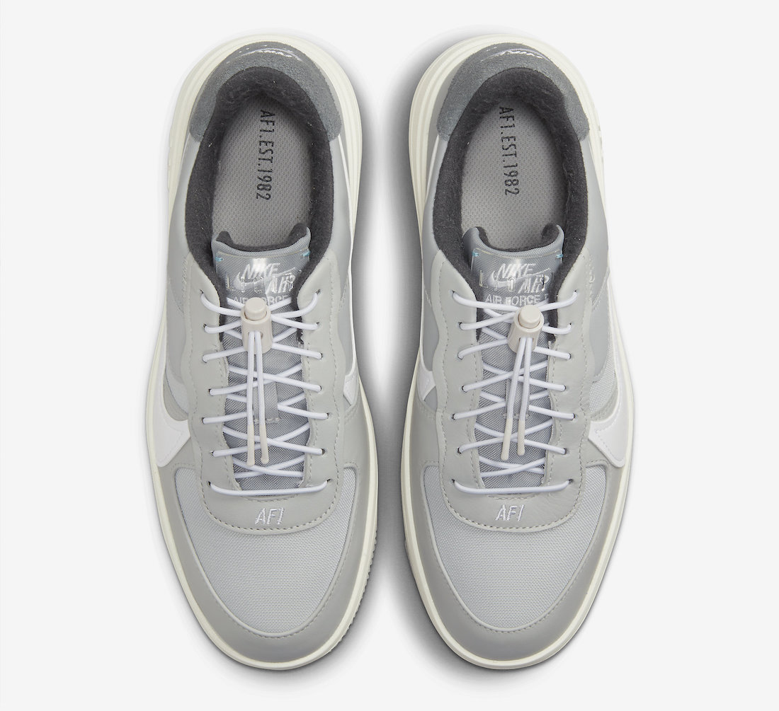 Nike Air Force 1 PLT.AF.ORM Grey White DZ4985-097 Release Date