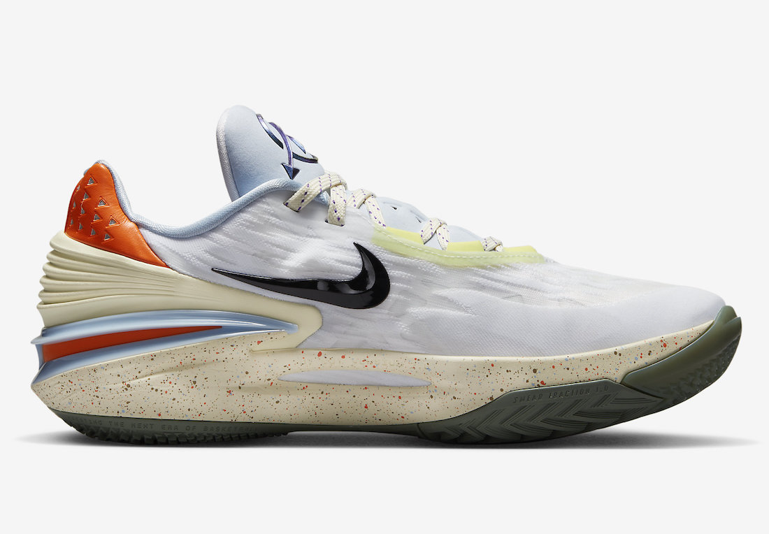 Nike Air Zoom GT Cut 2 White Black Ice Blue Orange DX6041-101 Release Date