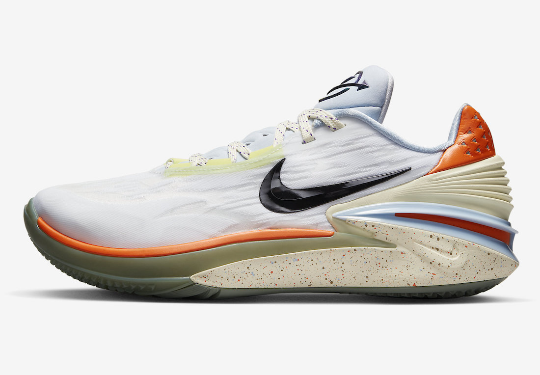 Nike Air Zoom GT Cut 2 White Black Ice Blue Orange DX6041-101 Release Date