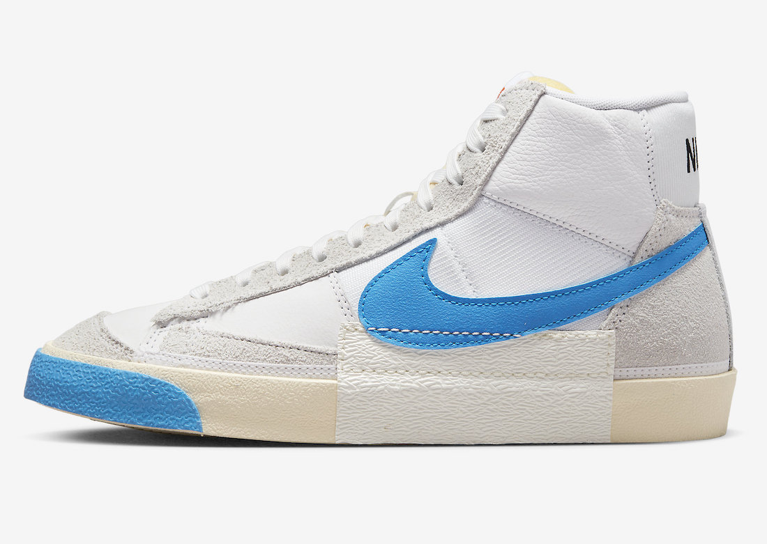 Nike Blazer Mid 77 Remastered White Photo Blue Beach DQ7673-102 Release Date