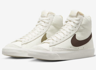 这款Nike Blazer Mid配备了爬行动物高跟鞋