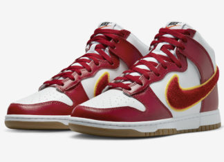 Nike Dunk High “Chenille Swoosh “白色和运动红版本曝光