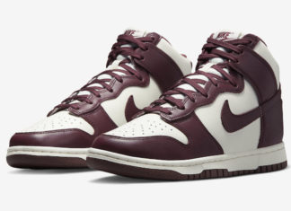 耐克Dunk High “Burgundy Crush “的官方照片