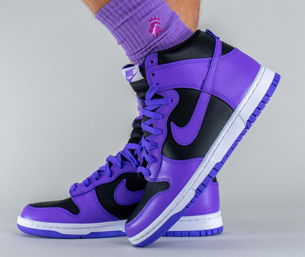 Nike Dunk High Purple Black Release Date