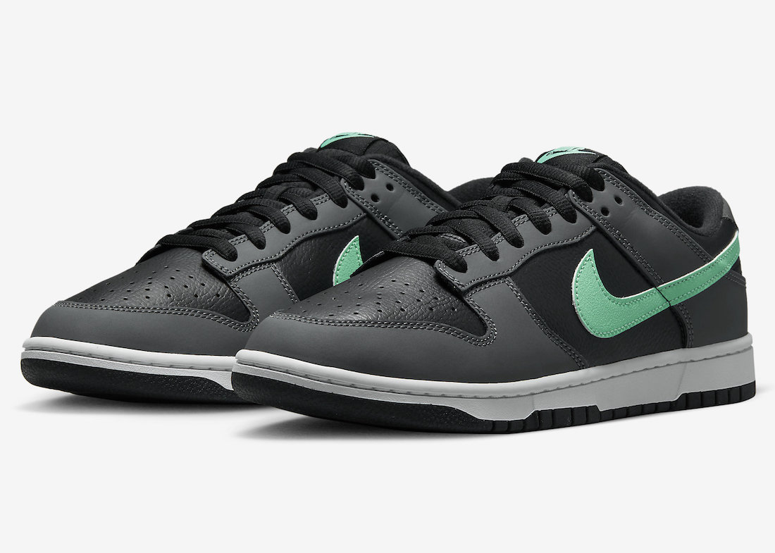 Nike Dunk Low Black Grey Green Glow Release Date