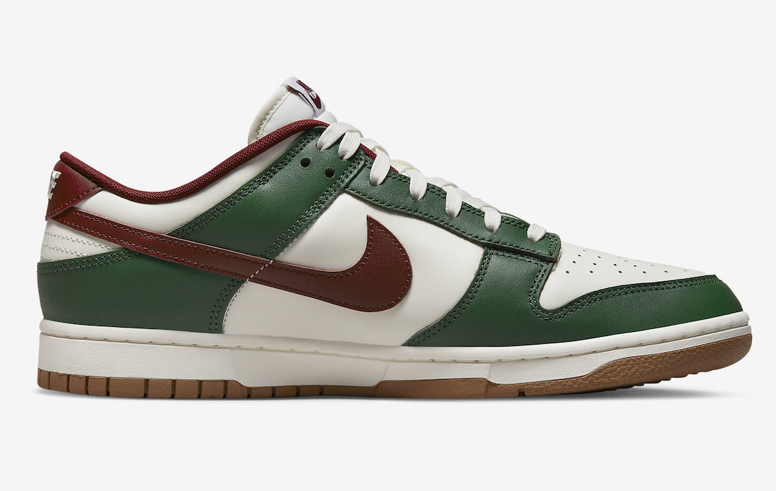 Nike Dunk Low Gorge Green Team Red FB7160-161 Release Date