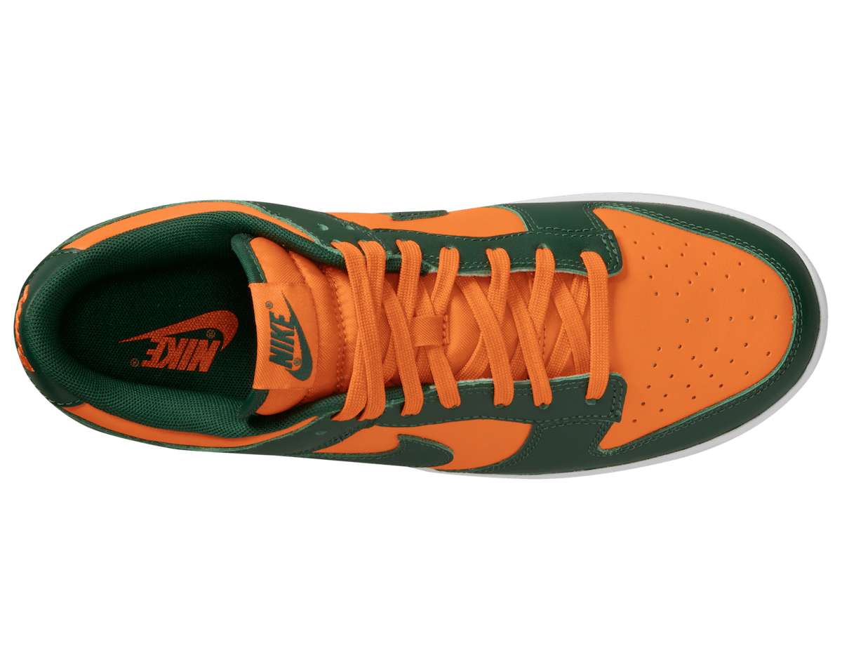 Nike Dunk Low Miami Hurricanes DD1391-300 Release Date