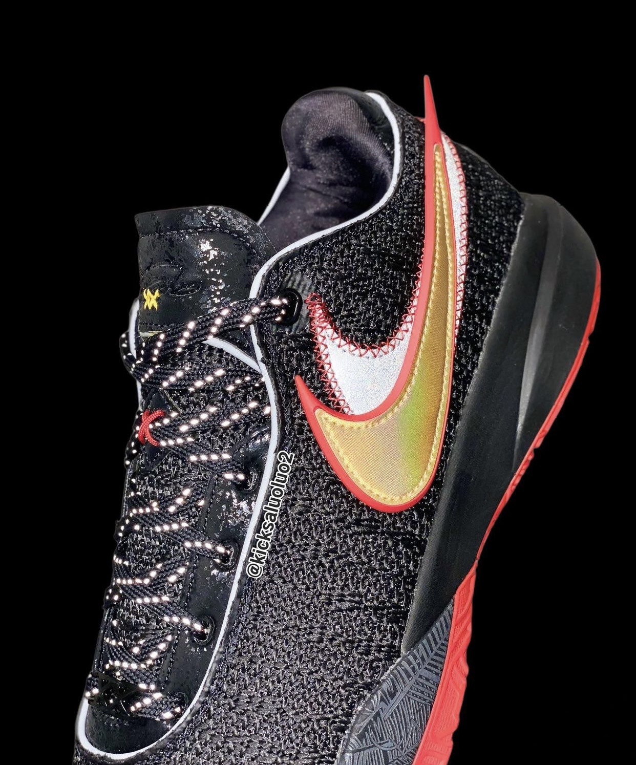 Nike LeBron 20 Black University Red Gold DJ5423-001 Release Date