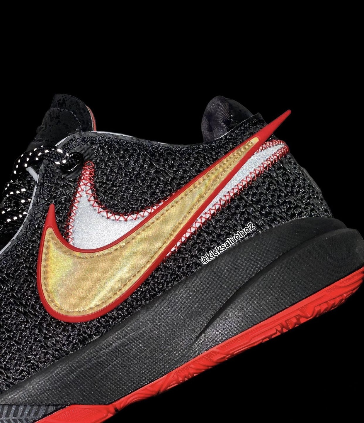 Nike LeBron 20 Black University Red Gold DJ5423-001 Release Date