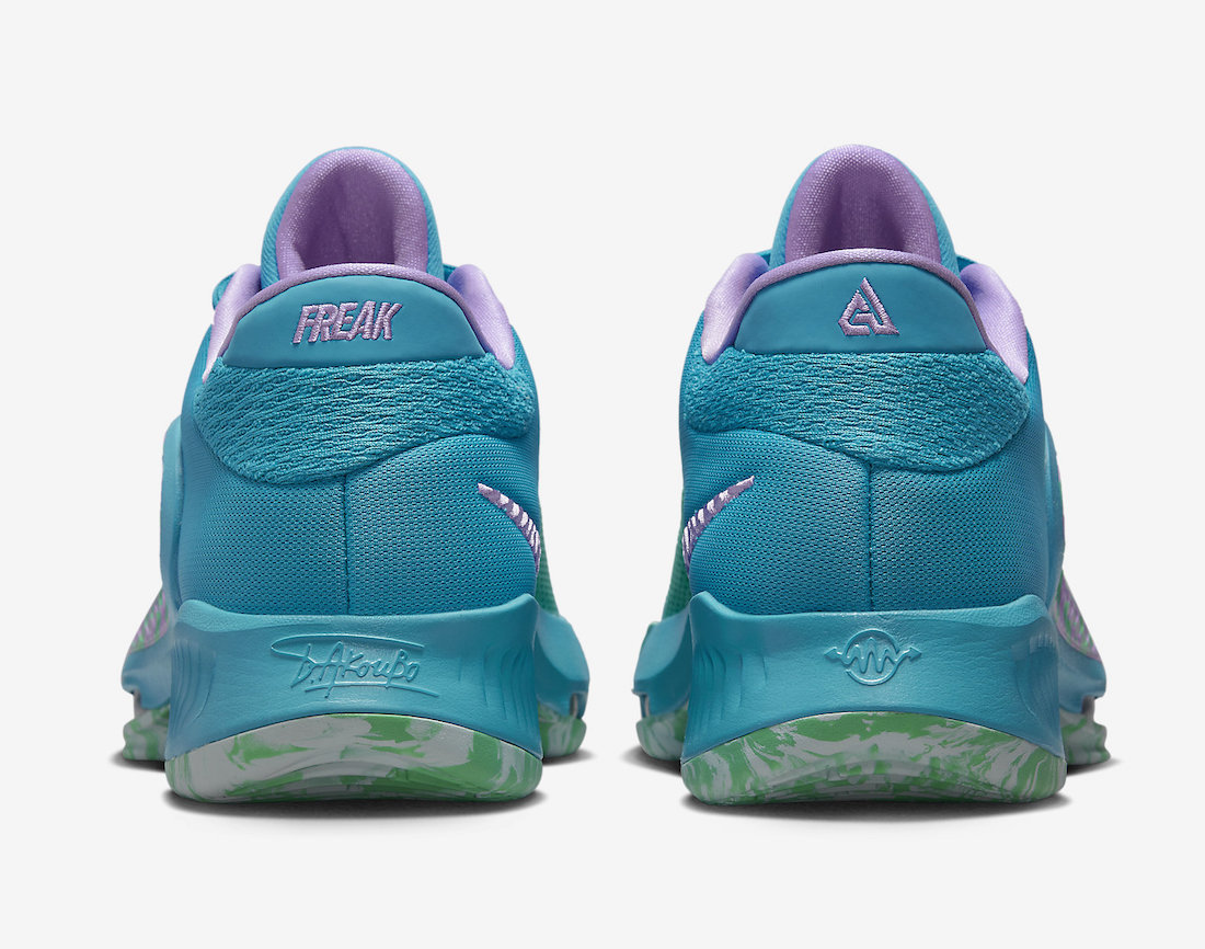 Nike Zoom Freak 4 Birthstone Laser Blue Lilac Light Menta DJ6149-400 Release Date